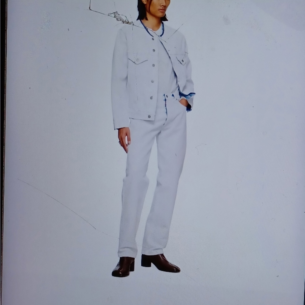 Maison Martin Margiela White Straight Jeans